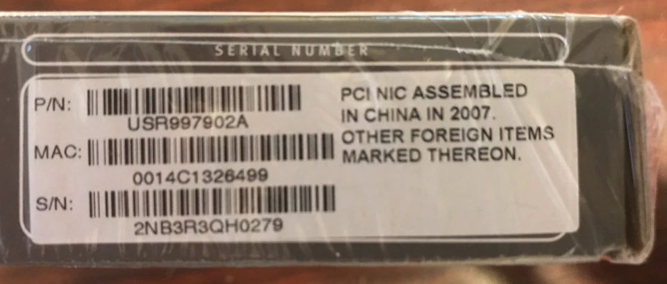 USRobotics 10/100/1000 Gigabit Ethernet PCI Adapter 7902A USR997902a - Image 4 of 4