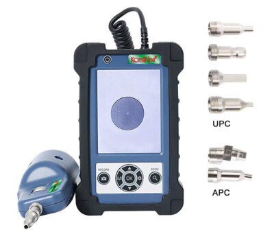 Fiber Optic Inspection Microscope Video Fiber Inspection Probe APC+UPC 3.5'' 400X