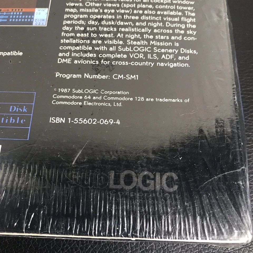 Vintage 1987 Stealth Mission Sublogic Commodore 64/128 Computer Game New - Image 3 of 4