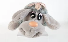 Vintage 1980s Tonka Newborn Pound Puppies “Furries” – 9" Gray Poodle Plush Toy