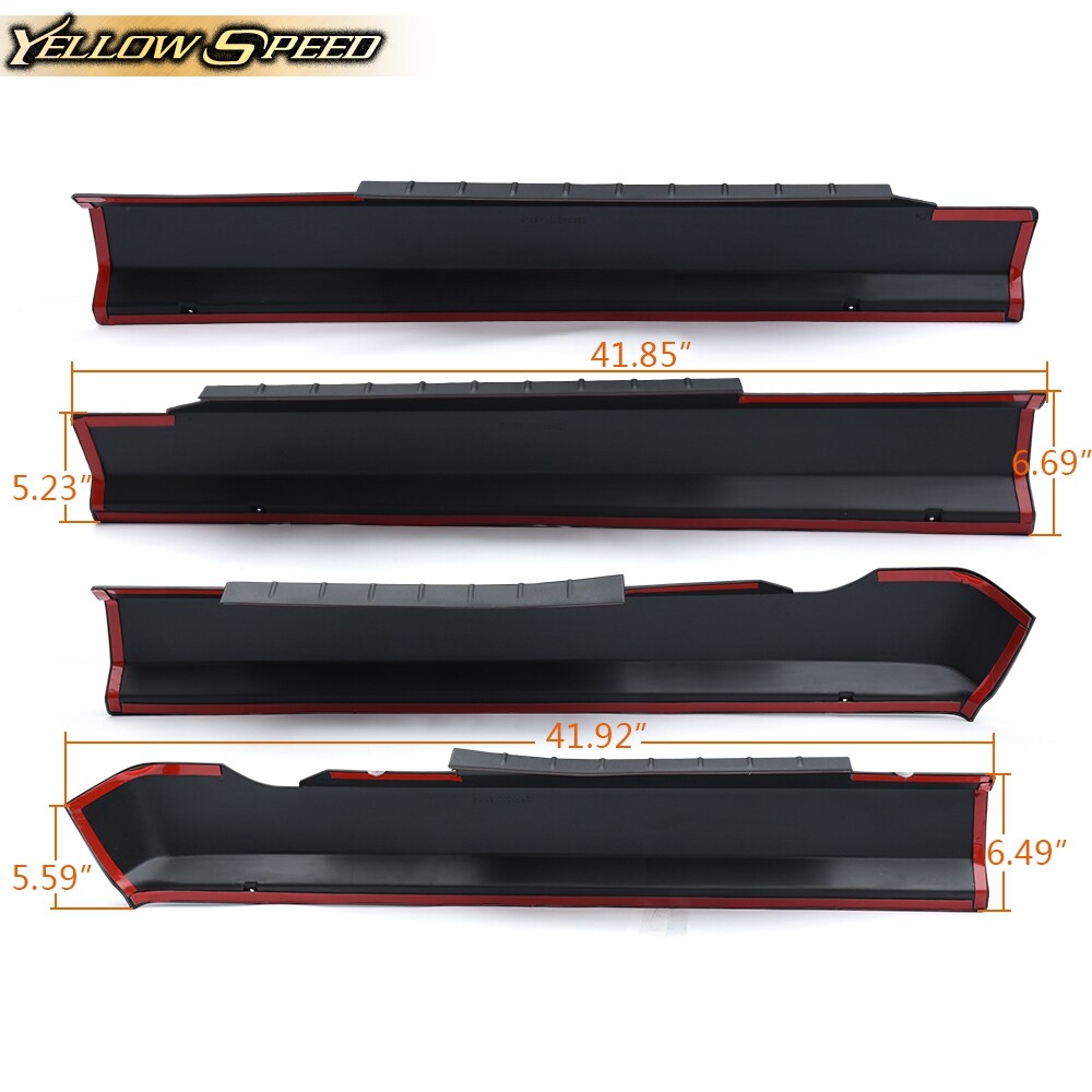 Rocker Panel Protector Guard Cover Trim Fit For 20092018 Dodge Ram