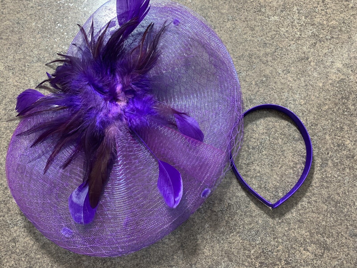 Miss Cynthia Feather Fascinator Hat Clip Headband Unique Orange Gold Feather Fascinator: UK Handmade Jewel  main image 3