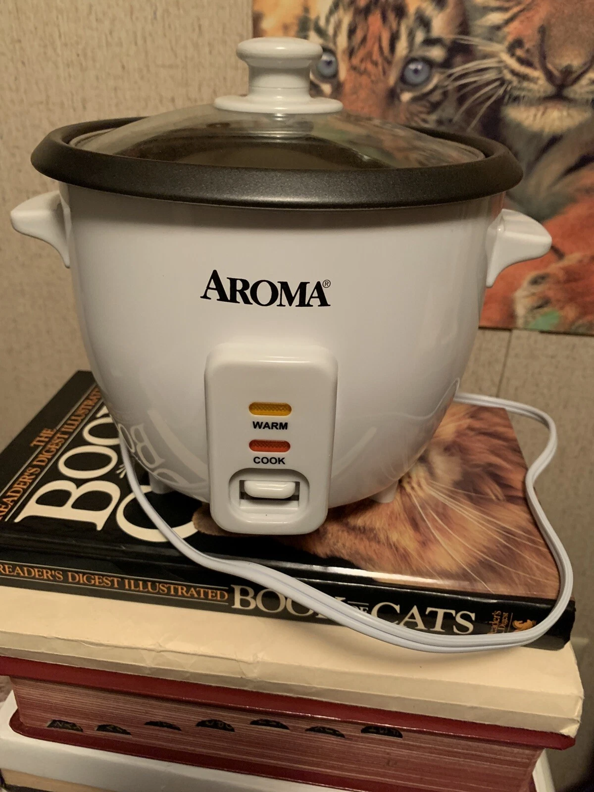 Aroma 3-Cup Rice Cooker / Steamer No. ARC- 703