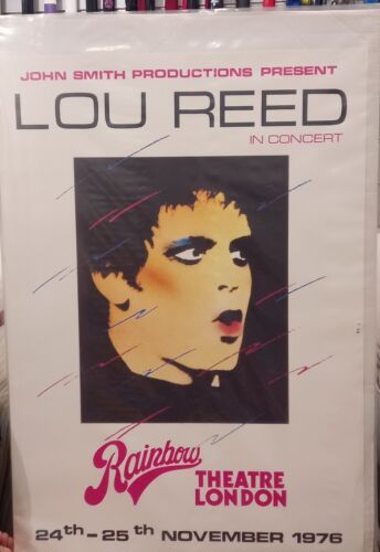Lou Reed Poster London 76 From ^ Magic Box^  End Of 90's   Size Around 90/65  cm - Photo 1/1