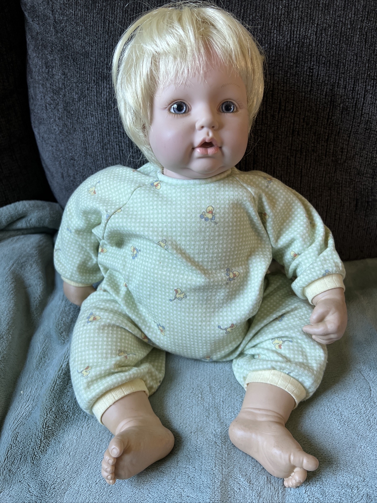 Adora By Frank Young Reborn Blonde Hair Blue Eyes Baby Ducks Outfit