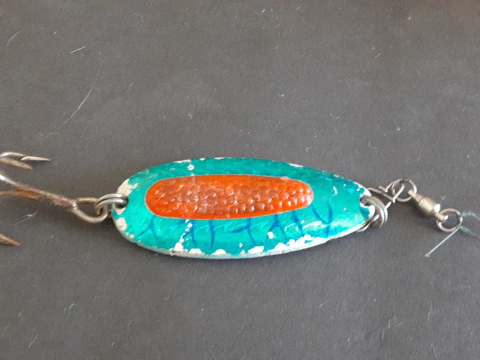 SEÑUELO DE PESCA CUCHARA WOBBLER AZUL PIXEE ZORRO AZUL VINTAGE Foto 3 de 4