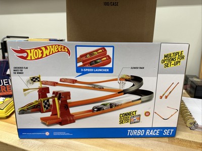Jeu Hot Wheels Turbo Avec 2 Voitures Et 2 Lanceurs - Mattel 2021, Neuf Sous Blister, échelle 1:64, âge 4+
