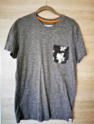 ⭐ T Shirt SUPERDRY Taille S Small Couleur Gris 50% Coton / 50% Polyester ⭐ - Photo 1/4