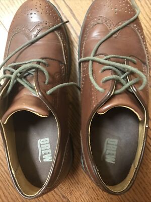 Drew “Clayton” leather brown mens dress shoes wingtip size  display picture 1
