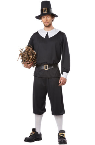 Pilgrim Man Thanksgiving Colonial Adult Costume - Picture 1 of 1