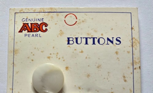 Vintage New on Card ABC Pearl Buttons, Blue Bonnet, Lady Washington Ocean La Vie - Picture 6 of 20