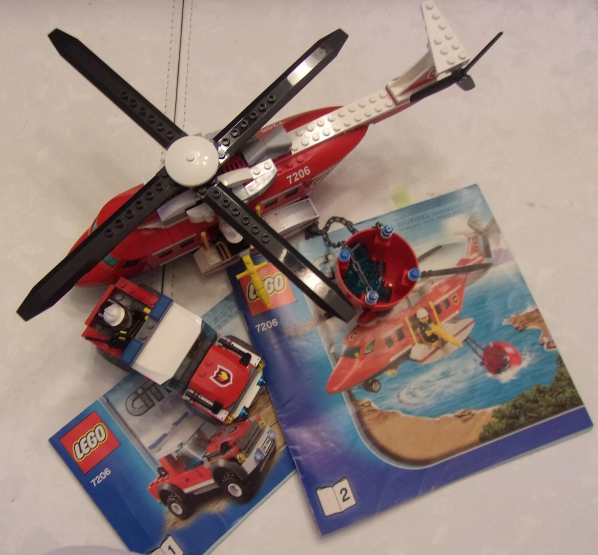 Arabiske Sarabo grim snorkel Lego 7206 City: Fire Helicopter - Used Condition with Instructions and No  Box | eBay