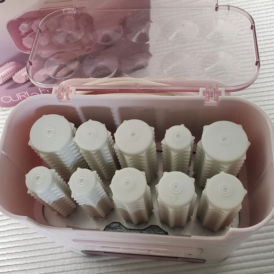 Philips Curl Friend Hairsetter Caja Rodillos Desfile Rizadores HP1630 Niebla Secado Funciona Foto 3 de 4