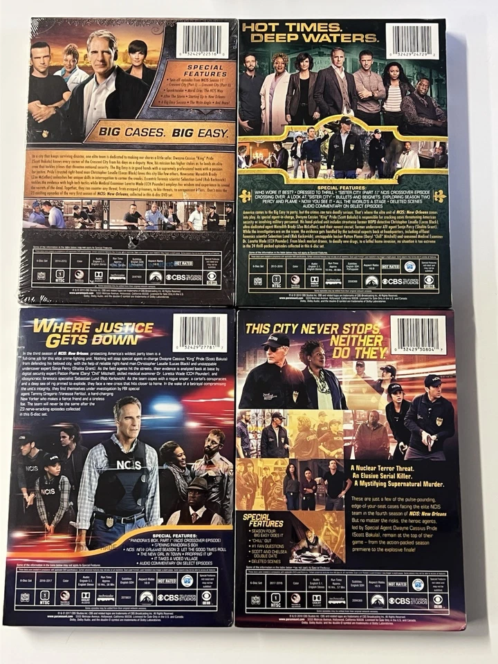 NCIS: New Orleans Seasons 1-4 DVD Box Set 2014-2021 BRAND NEW SEALED! - Image 2 of 2