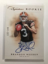 Brandon Weeden 2013 Prime Signatures ROOKIE RC AUTO SP BROWNS /149