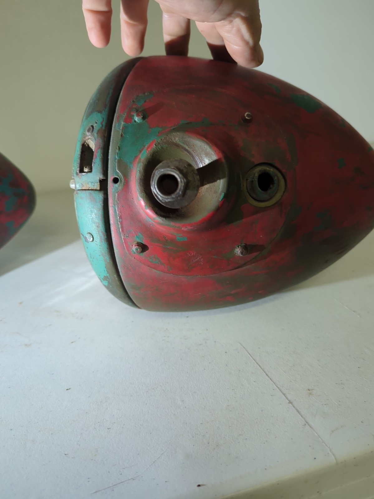 Nice Solid Pair 7" Headlights Light Head Accessory Vintage Lamps Ford Chevy