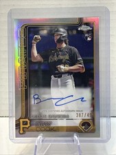 Billy Cook RC 2025 Topps Chrome Update Rookie Debut Refractor Auto Pirates  (19)