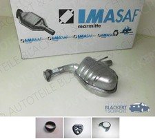 IMASAF Auspuff Mitteltopf + Anbauteile f&uuml;r Mercedes SLK 200 + 200K +230K (R107)
