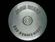 UB07139 VINTAGE 1989  JOHN DEERE 600 SERIES DISKS  ADVERTISEMENT BELT BUCKLE