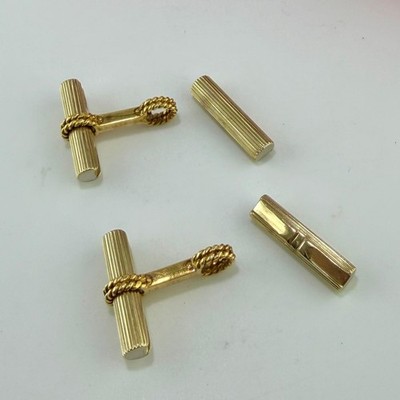 VAN CLEEF & ARPELS SOLID 18K YELLOW GOLD CUFFLINKS - C1465 | eBay