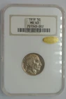 1919 5C Buffalo Nickel NGC MS63 Gold CAC