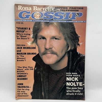 Vintage Rona Barrett's Gossip Magazine Nick Nolte Nicholson Brando August 1976