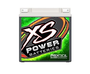 XS Power PSX30L 12V AGM Powersports Battery with M6 Terminal Bolts, Max 2000Amps