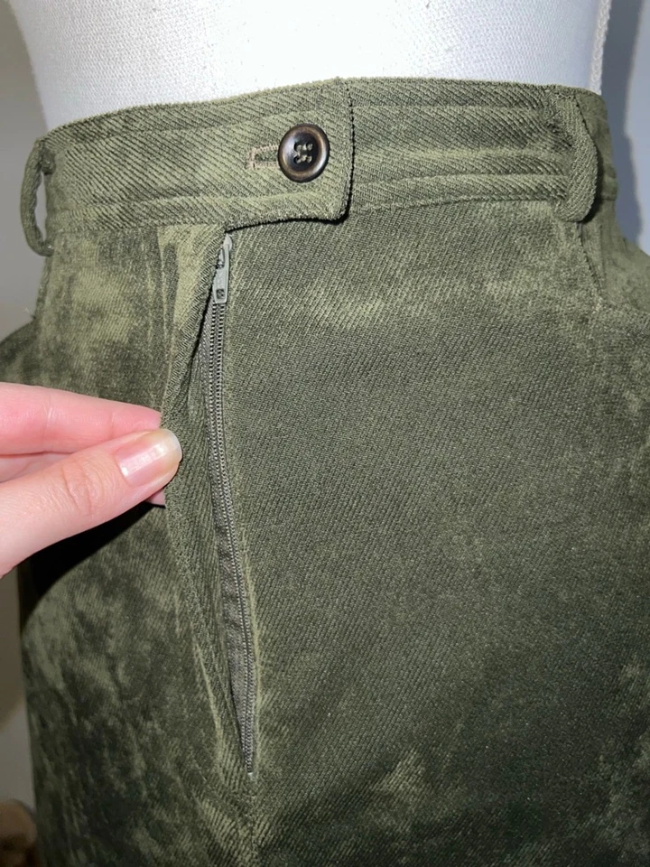 Women's Vintage Cambridge Dry Goods Green Maxi Skirt Size 12 - Image 2 of 4