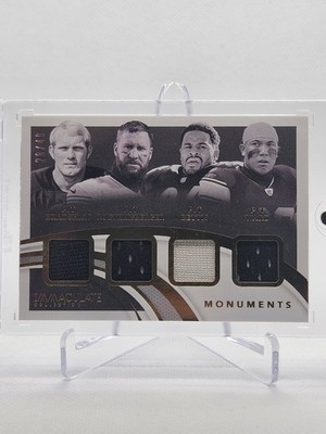2021 Panini Immaculate Monuments Ward, Bradshaw, Bettis, Roethlisberger /49