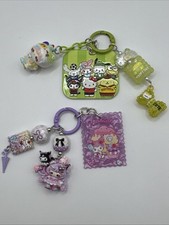 Sanrio Family and Kuromi Set of 2 Cute Ceramic Keychains Purse Charm Phone