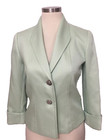 Blazer Anzug Tahari WINNIA mintgrün strukturiert Hopsack Gr. 10 Top NEU Jacke