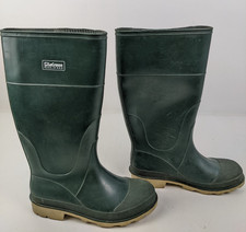 Lacrosse Rubber Waterproof Mud Boot Green Size 6 Galoshes Made in USA
