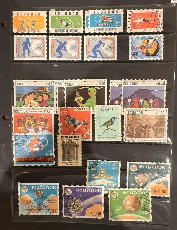Ecuador Stamps 25 Mint And Used. We’ll Mixed, Off Paper, Unchecked