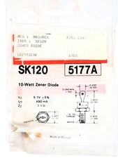 NTE5177A "Original" NTE 5.1V 10W Zener Diode Stud  1 pc