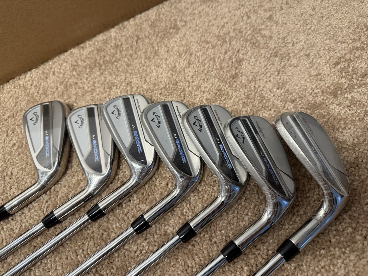 Callaway Paradym Ai Smoke Iron Set Golf Clubs 5-PW,AW Steel Callaway Paradym Ai Smoke Iron Set Golf Clubs 5-PW,AW Steel