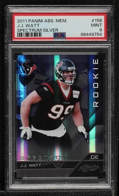 2011 Absolute Memorabilia Rookie Spectrum Silver 41/50 JJ Watt PSA 9 MINT h8k