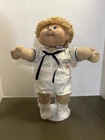Vintage 1985 Cabbage Patch Kid HM8 Boy Wheat Blonde Hair Blue Eyes Sailor Outfit