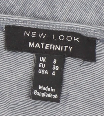 New Look Maternity Blue Camisole with Lace Accents Size 8 - Image 4 of 4