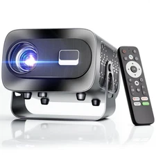 Projector with WiFi and Bluetooth, Electric Focus & Vertical Keystone, 1080P ...