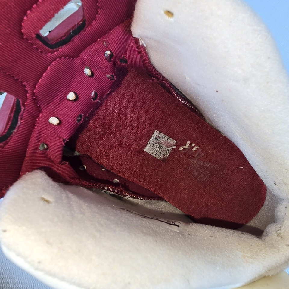 Nike Mens Size 85 Air Jordan 6 Retro Sneaker Shoes Red Maroon White 