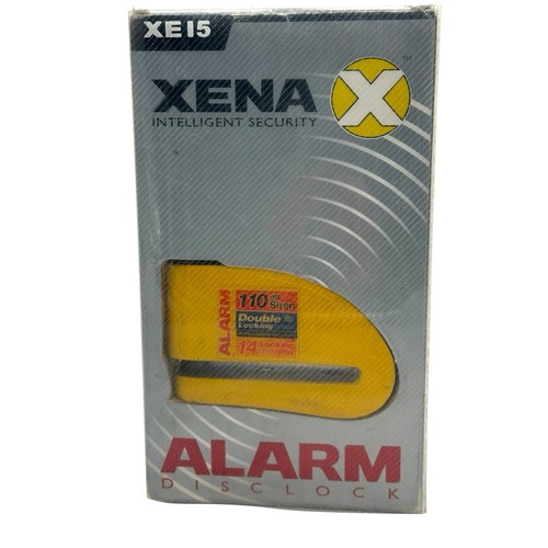 Xena XE15 Disc Lock Alarm 110dB Motorcycle Scooter 14mm Double Lock Pin