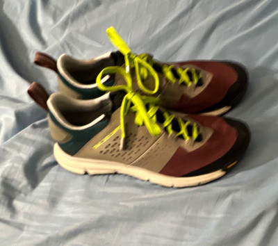 Danner Trail 2650 Campo Gray/Burgundy/Teal Low-Top Lace-Up Hiking Shoes US 10