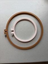 Two 2 Plastic Embroidery Hoops Sizes 5 Inches And 8 Inches