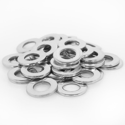 Unterlegscheiben Edelstahl V2A A2 Beilagescheibe DIN 125 M3 M4 M5 M6 M8 M10 M12