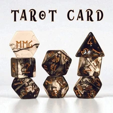 Tarot Card Resin Dice Set