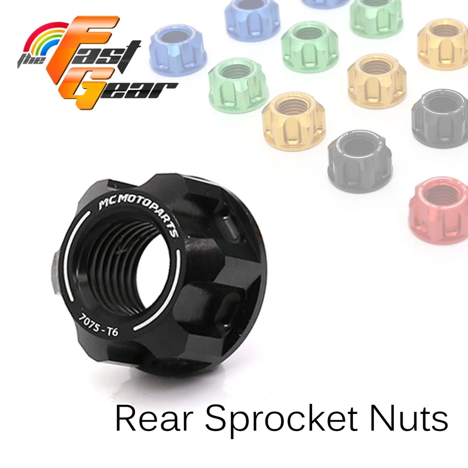 Tuerca de piñón trasera de aluminio NEGRA para Ducati Monster 1100 / S 09-13 12 11 10 Foto 2 de 4