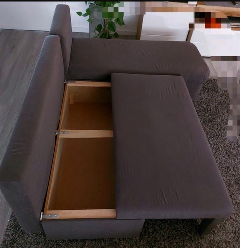Couch mit Schlaffunktion und Bettkasten - Bild 4 von 8