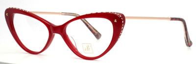 ETE LUNETTES Rennes Ltd Edition Apnea Red Womens Cat Eye Eyeglasses 53-16-145