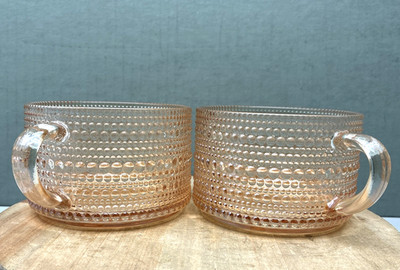 Beautiful Hobnail Drinking Glasses Sunday Brunch Sweet Tea Chic Candle Decor