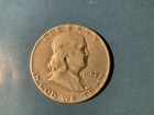1952 Ben Franklin US Half Dollar, 90% Silver, Circulated
